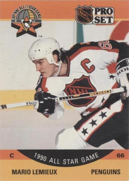 1990 Pro Set Mario Lemieux #362 card