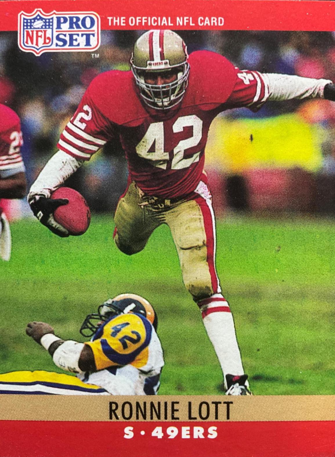 1990 Pro Set Ronnie Lott #291 card