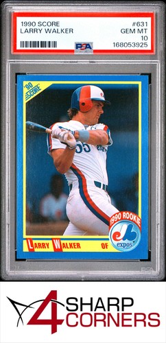 1990 Score Larry Walker #631 card
