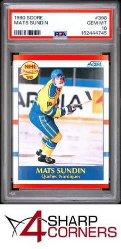 1990 Score Mats Sundin #398 card