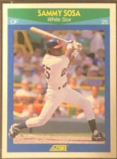 1990 Score Rising Stars Sammy Sosa #35 card