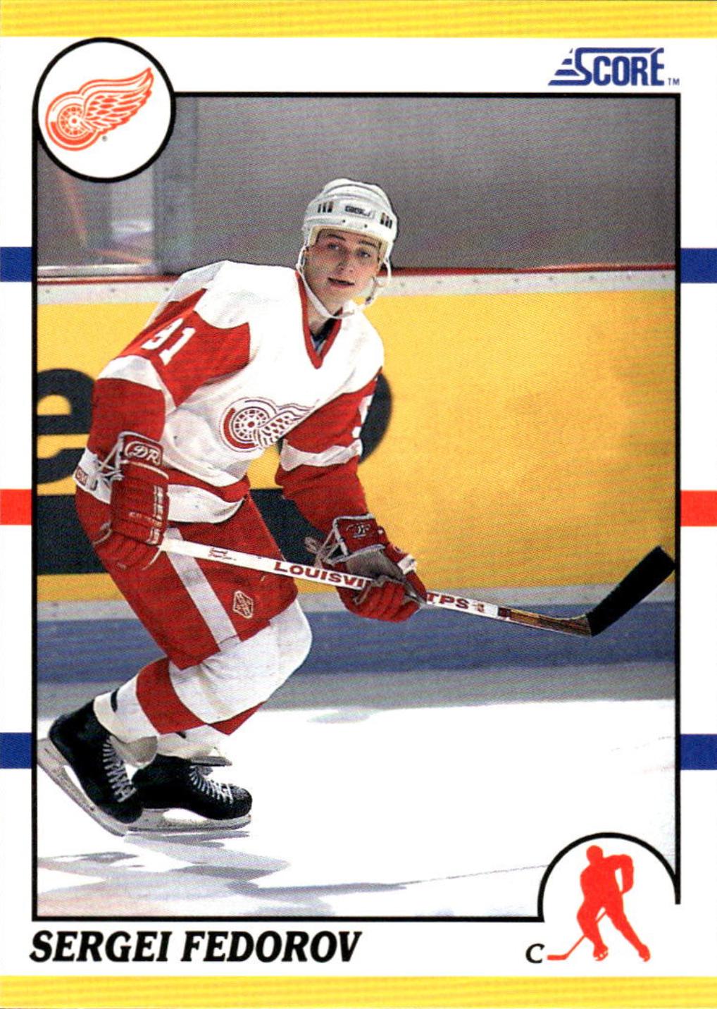 1990 Score Rookie Traded Sergei Fedorov #20T card
