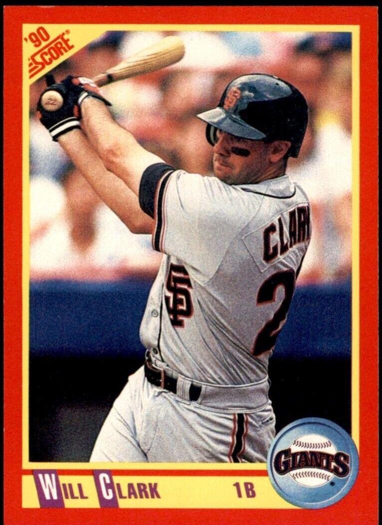 1990 Score Will Clark #300 card