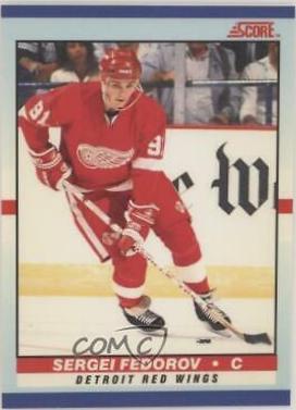 1990 Score Young Superstars Sergei Fedorov #9 card