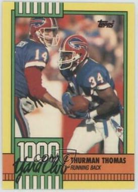 1990 Topps 1000 Yard Club Thurman Thomas #11 card