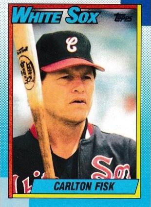 1990 Topps Carlton Fisk #420 card