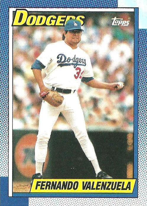 1990 Topps Fernando Valenzuela #340 card