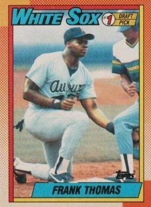 1990 Topps Frank Thomas [Error] #414 card