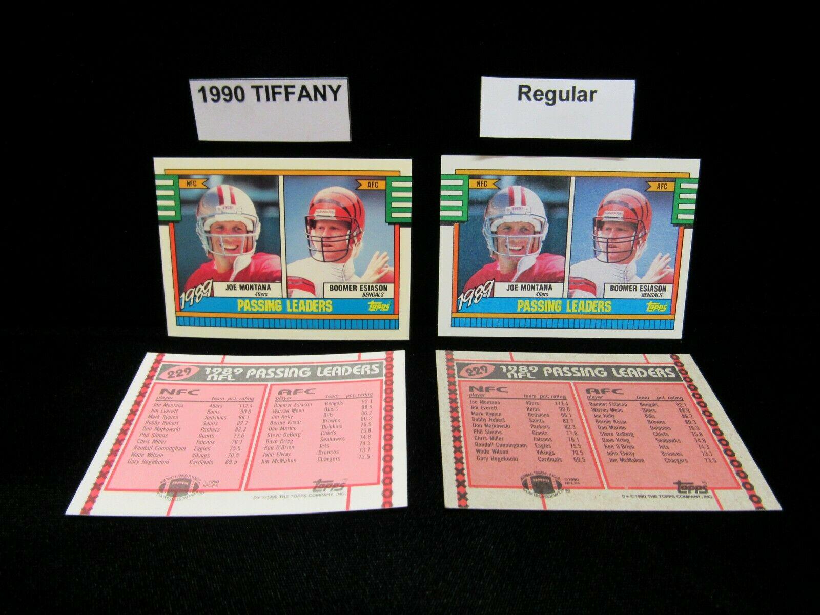 1990 Topps Joe Montana, Boomer Esiason #229 card