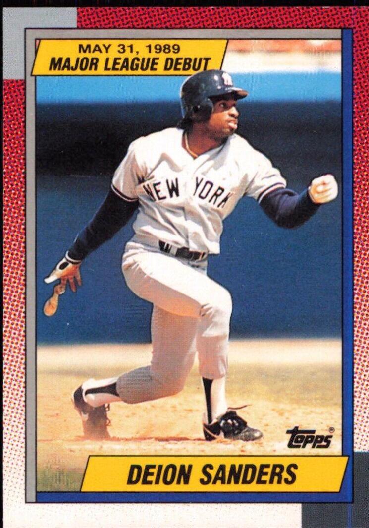 1990 Topps Major League Debut Deion Sanders #108 card