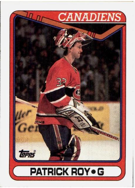 1990 Topps Patrick Roy #219 card
