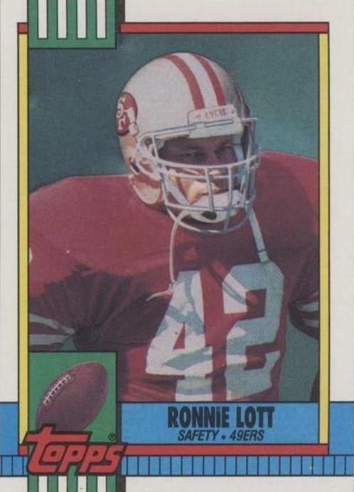 1990 Topps Ronnie Lott #9 card