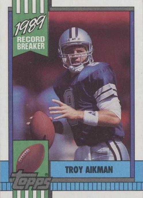 1990 Topps Troy Aikman #3 card