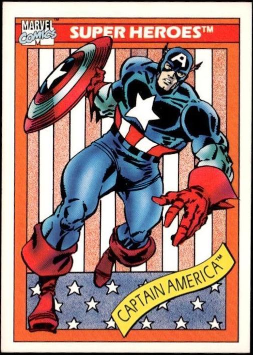 1990 Universe Captain America #1 card