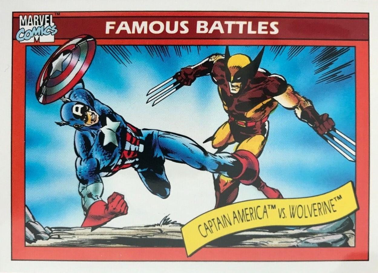 1990 Universe Captain America vs. Wolverine #115 card