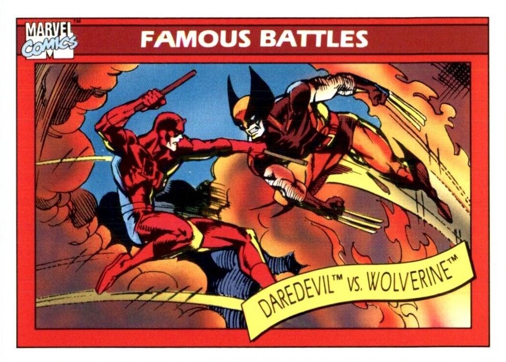 1990 Universe Daredevil vs. Wolverine #109 card