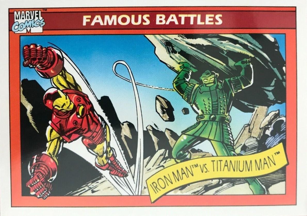 1990 Universe Iron Man vs. Titanium Man #121 card