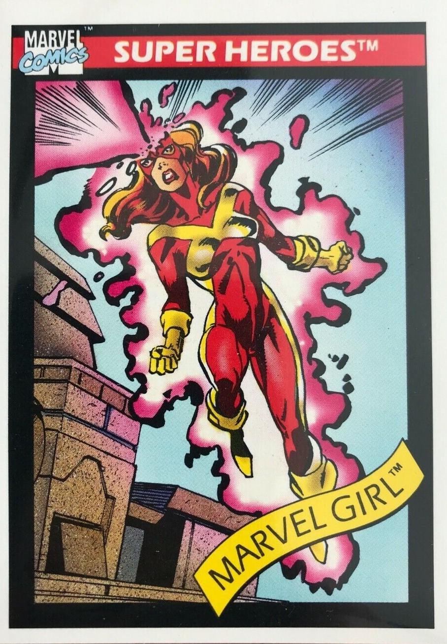 1990 Universe Marvel Girl #9 card
