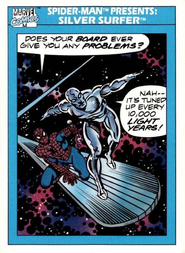 1990 Universe Silver Surfer #153 card