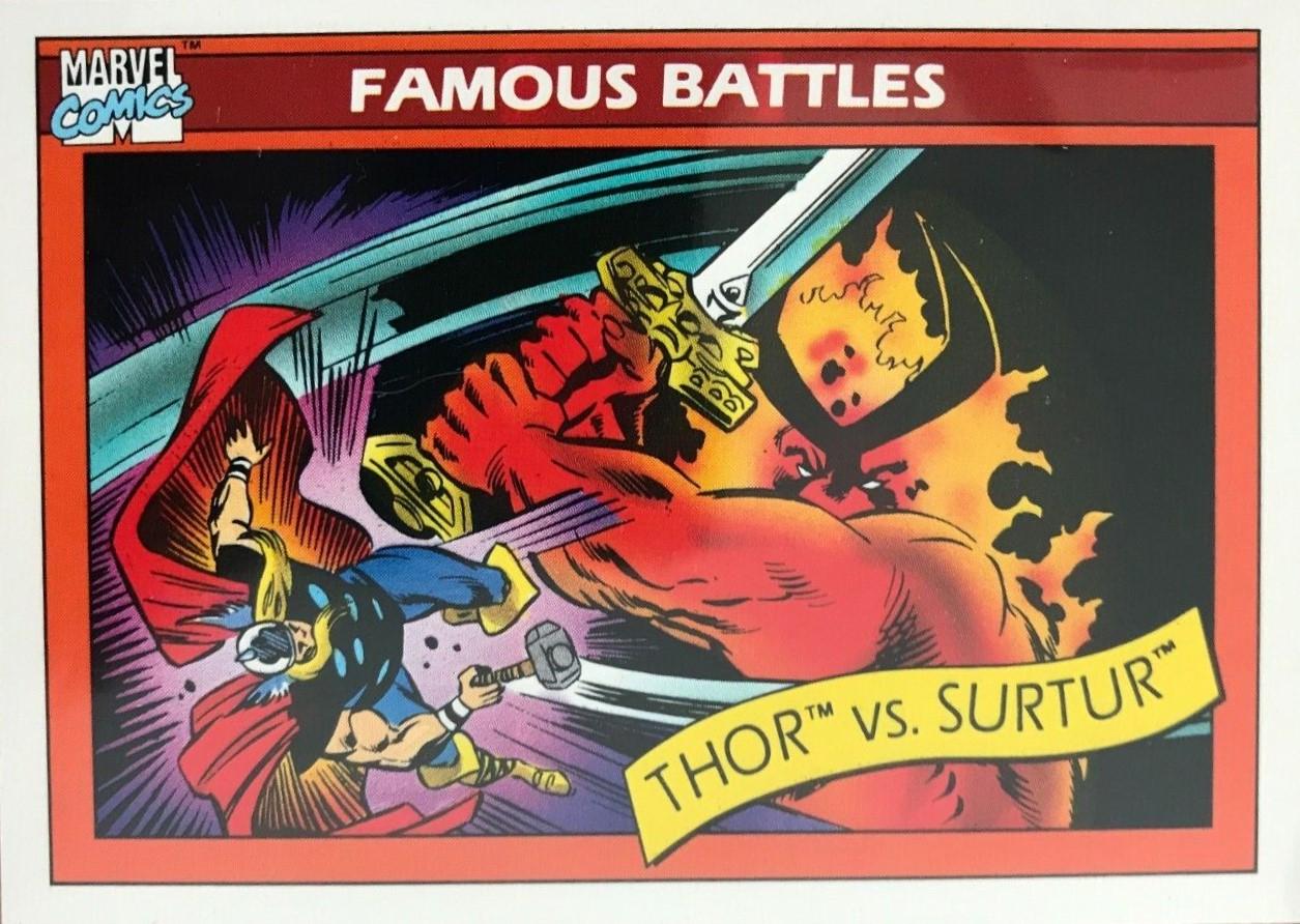 1990 Universe Thor vs. Surtur #91 card