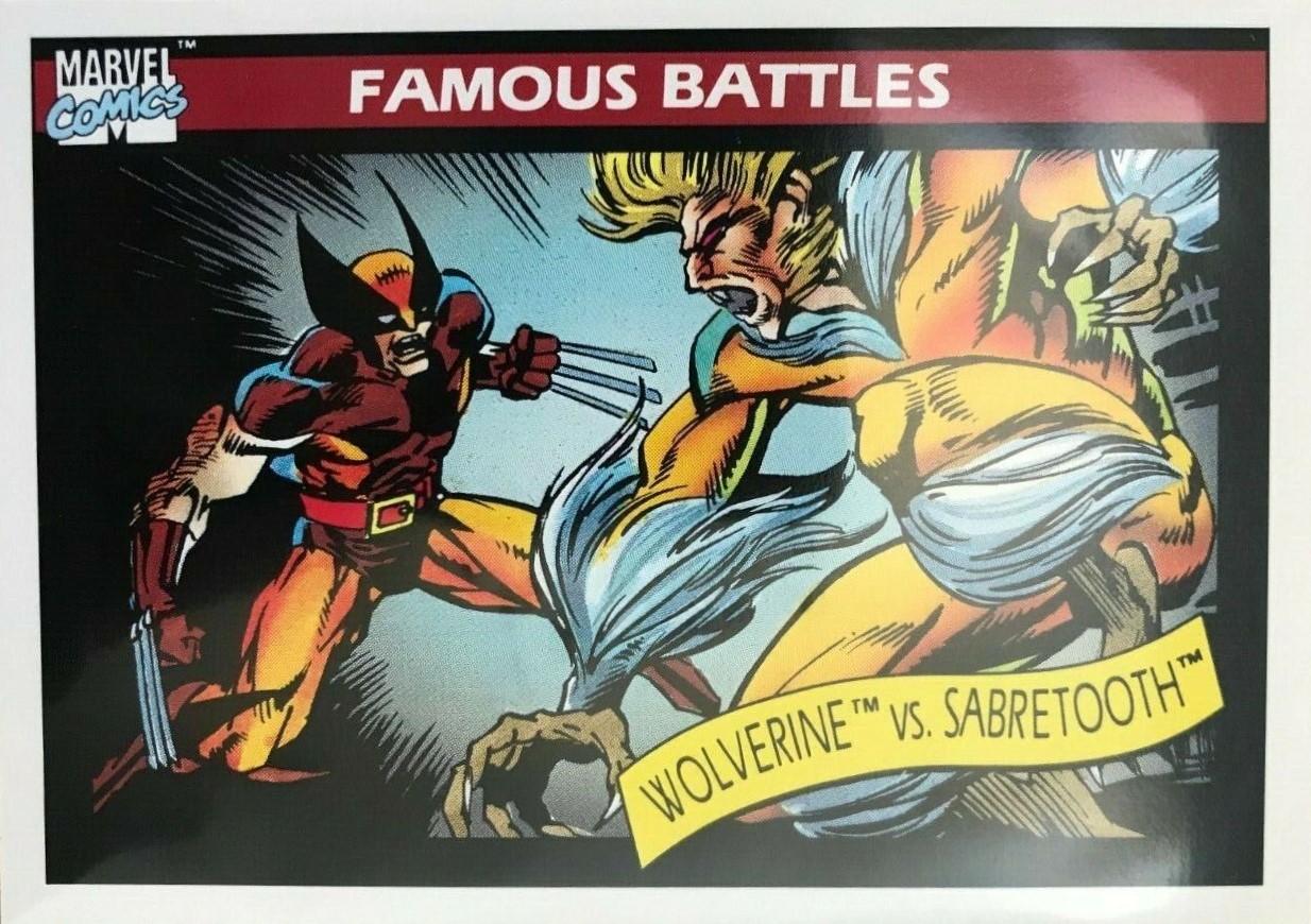 1990 Universe Wolverine vs. Sabretooth #119 card