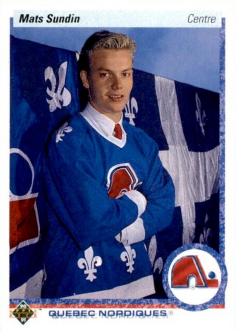 1990 Upper Deck French Mats Sundin #365 card