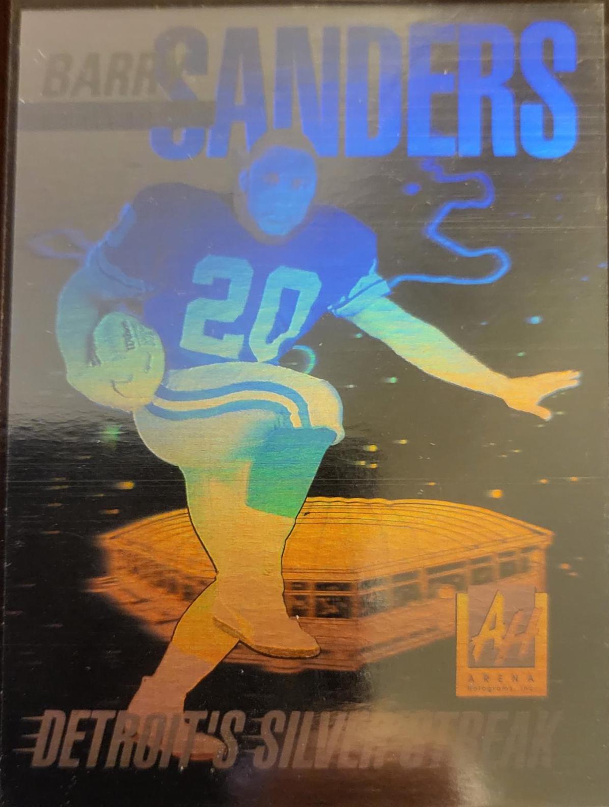 1991 Arena Holograms Barry Sanders #4 card