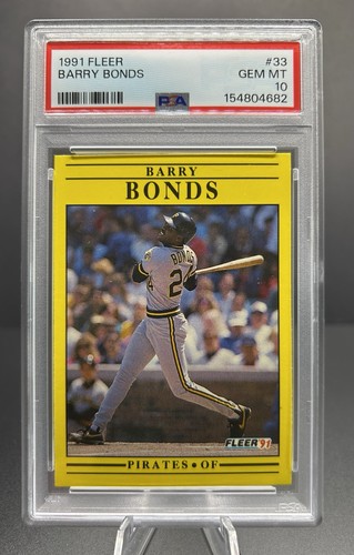 1991 Fleer Barry Bonds #33 card