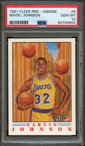 1991 Fleer Pro Visions Magic Johnson #6 card