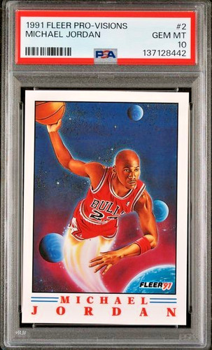 1991 Fleer Pro Visions Michael Jordan #2 card