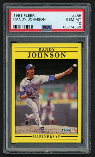 1991 Fleer Randy Johnson #455 card