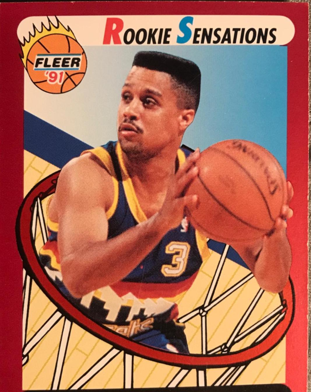1991 Fleer Rookie Sensations Chris Jackson #8 card