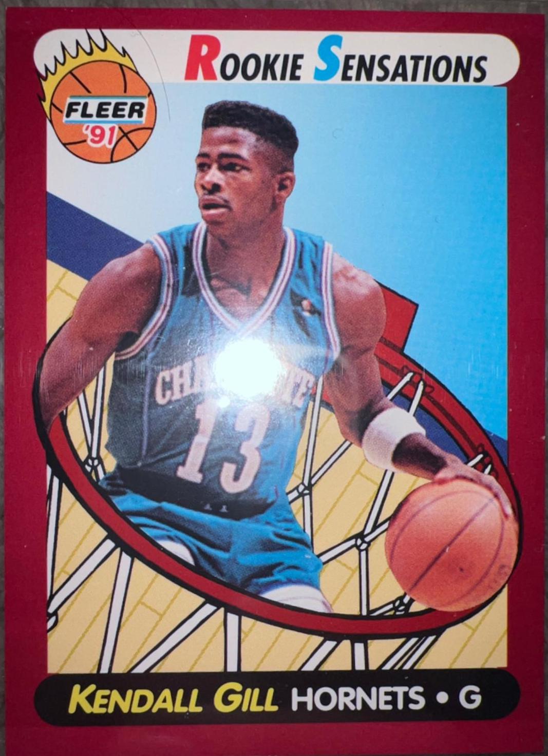 1991 Fleer Rookie Sensations Kendall Gill #4 card