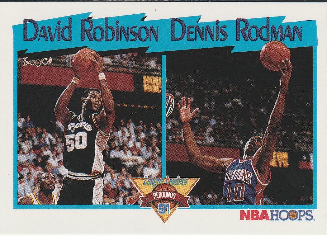 1991 Hoops David Robinson / Dennis Rodman #311 card