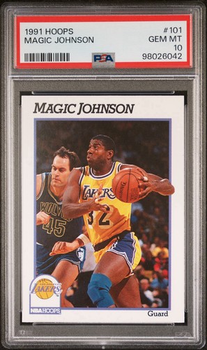 1991 Hoops Magic Johnson #101 card