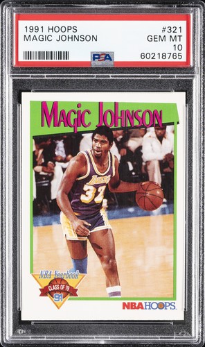 1991 Hoops Magic Johnson #321 card
