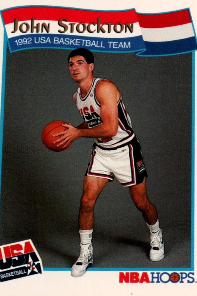 1991 Hoops McDonalds John Stockton #60 card