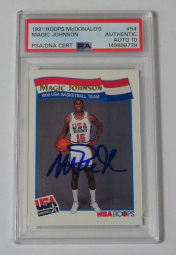 1991 Hoops McDonalds Magic Johnson #54 card