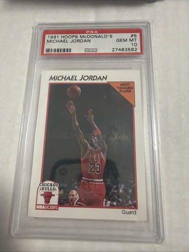 1991 Hoops McDonalds Michael Jordan #5 card