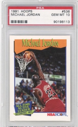 1991 Hoops Michael Jordan #536 card