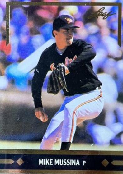 1991 Leaf Gold Rookies Mike Mussina #BC12 card