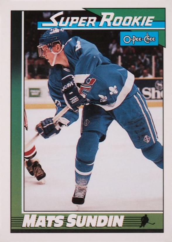 1991 O-Pee-Chee Mats Sundin #12 card