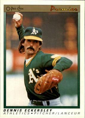 1991 O Pee Chee Premier Dennis Eckersley #38 card