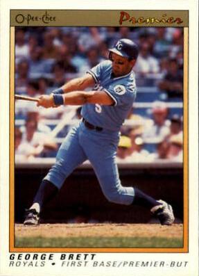 1991 O Pee Chee Premier George Brett #14 card