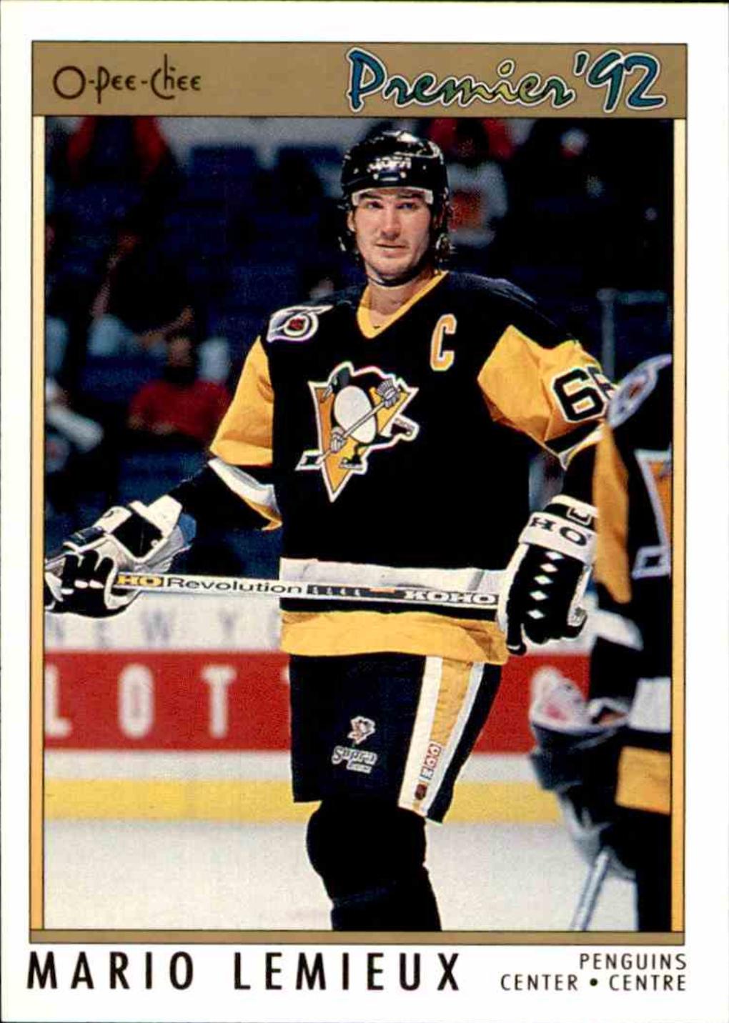 1991 O-Pee-Chee Premier Mario Lemieux #114 card