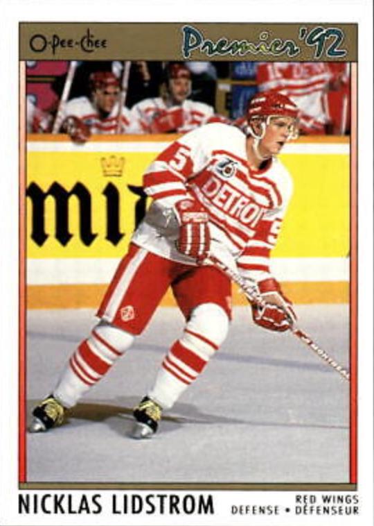 1991 O-Pee-Chee Premier Nicklas Lidstrom #117 card