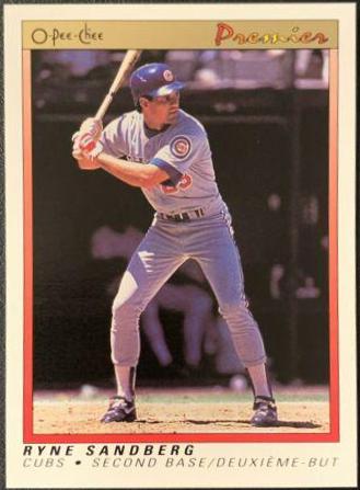 1991 O Pee Chee Premier Ryne Sandberg #103 card