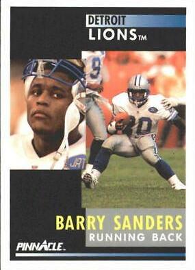 1991 Pinnacle Barry Sanders #250 card