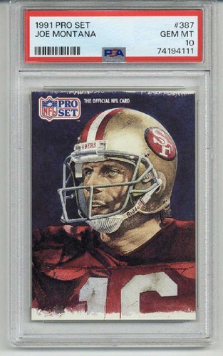 1991 Pro Set Joe Montana #387 card