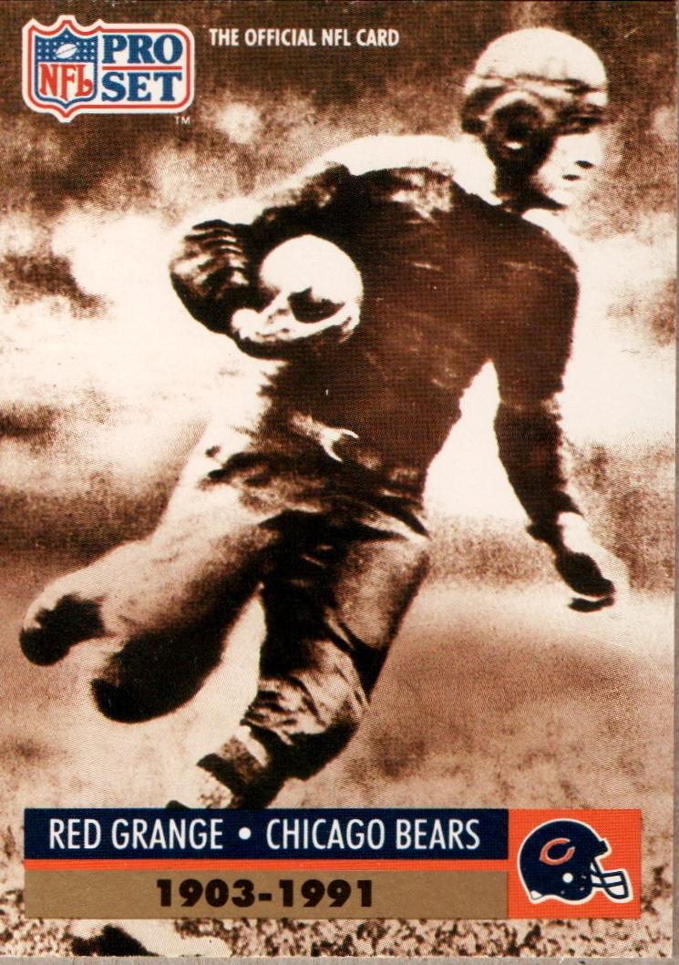 1991 Pro Set Red Grange #2 card